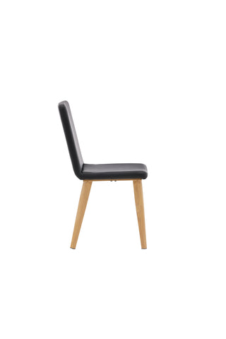 Venture Home Vardagsmatstol 2-pack - White Wash / Ljusgrå sammet