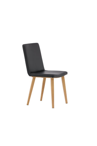 Venture Home Idag Matstol 2-pack - Natur / Svart PU