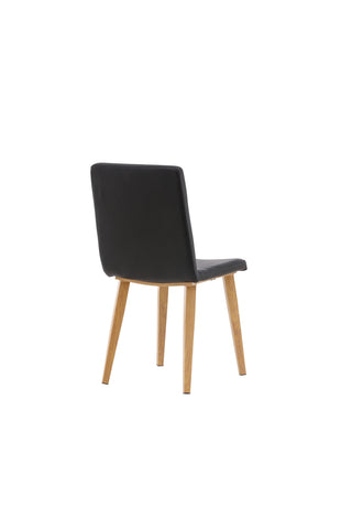 Venture Home Idag Matstol 2-pack - Natur / Svart PU