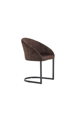 Venture Home Kvällsmatstol 2-pack - Mattbrunt / Brunt Tyg