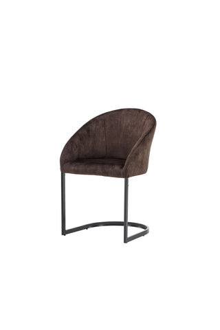 Venture Home Kvällsmatstol 2-pack - Mattbrunt / Brunt Tyg