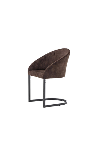 Venture Home Kvällsmatstol 2-pack - Mattbrunt / Brunt Tyg