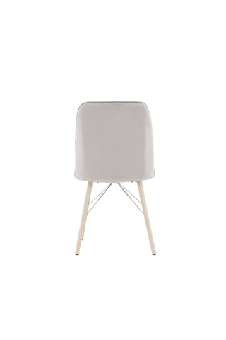 Venture Home Vardagsmatstol 2-pack - White Wash / Ljusgrå sammet