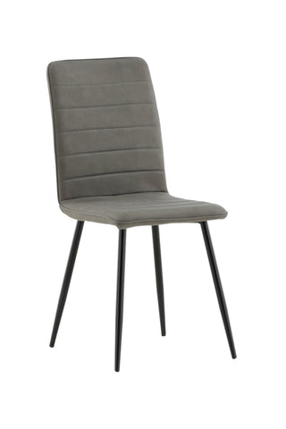 Windu Lyx Stol 2-pack - Svart / Grå Micro Fiber