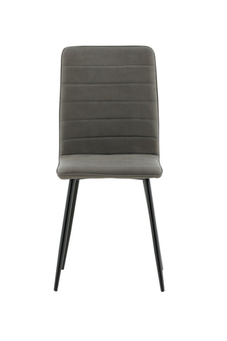 Windu Lyx Stol 2-pack - Svart / Grå Micro Fiber