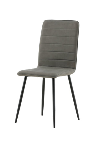 Windu Lyx Stol 2-pack - Svart / Grå Micro Fiber