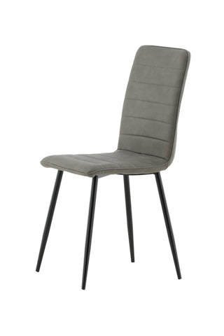Windu Lyx Stol 2-pack - Svart / Grå Micro Fiber