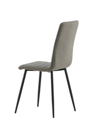 Windu Lyx Stol 2-pack - Svart / Grå Micro Fiber