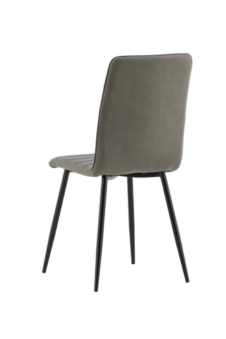 Windu Lyx Stol 2-pack - Svart / Grå Micro Fiber