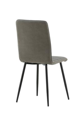 Windu Lyx Stol 2-pack - Svart / Grå Micro Fiber