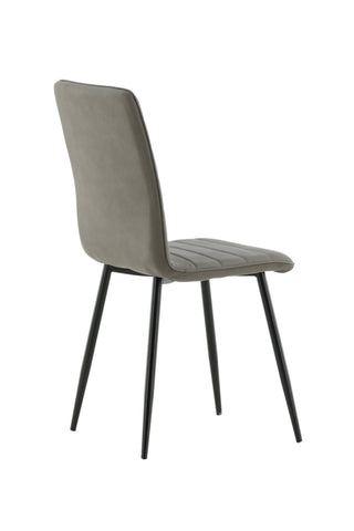 Windu Lyx Stol 2-pack - Svart / Grå Micro Fiber