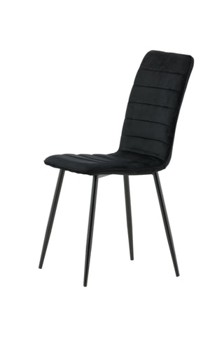 Windu Lyx Stol 2-pack - Svart / Svart sammet