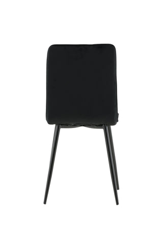 Windu Lyx Stol 2-pack - Svart / Svart sammet