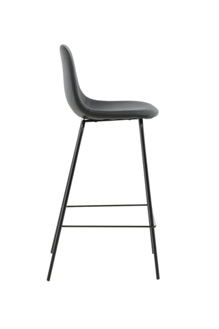 Polar Barstol 2-pack - Svart / Svart PU
