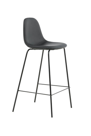 Polar Barstol 2-pack - Svart / Svart PU