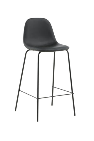 Polar Barstol 2-pack - Svart / Svart PU