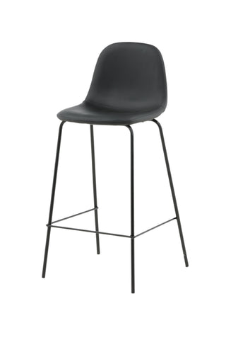 Polar Barstol 2-pack - Svart / Svart PU