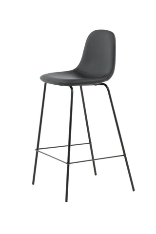 Polar Barstol 2-pack - Svart / Svart PU