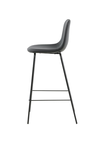 Polar Barstol 2-pack - Svart / Svart PU