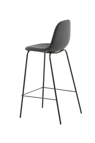 Polar Barstol 2-pack - Svart / Svart PU