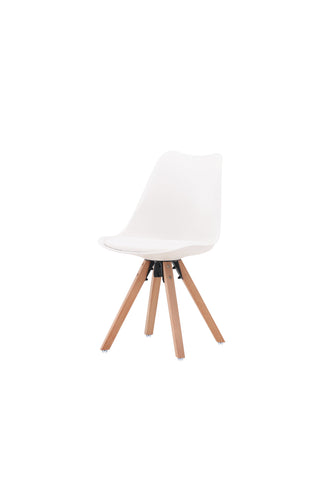 Venture Home Zeno Matstol 2-pack - Natur trälook / Vit PP