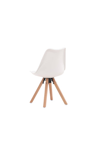 Venture Home Zeno Matstol 2-pack - Natur trälook / Vit PP