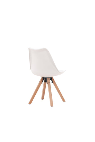 Venture Home Zeno Matstol 2-pack - Natur trälook / Vit PP