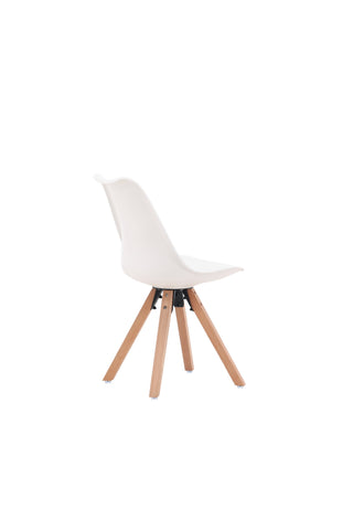 Venture Home Zeno Matstol 2-pack - Natur trälook / Vit PP