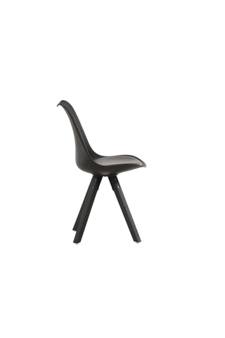 Venture Home Alexi Barstol 2-pack - Mattsvart / Mörkbrun PU
