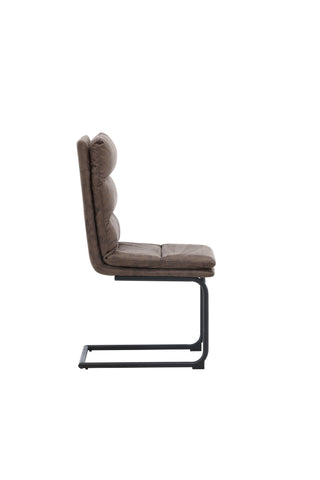 Venture Home Tempo Matstol 2-pack - Kromat ben / Svart PU