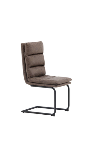 Venture Home Zizo Matstol 2-pack - Svart / Brunt Mikrofibertyg