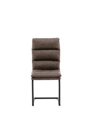 Venture Home Zizo Matstol 2-pack - Svart / Brunt Mikrofibertyg