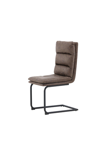 Venture Home Zizo Matstol 2-pack - Svart / Brunt Mikrofibertyg