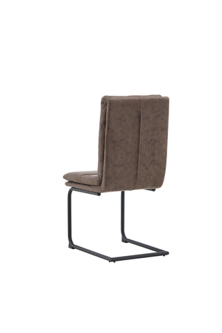 Venture Home Zizo Matstol 2-pack - Svart / Brunt Mikrofibertyg