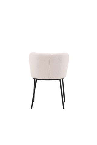 Venture Home Edina Matstol 2-pack - Svart / Vit Boucle