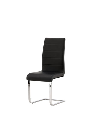 Venture Home Tempo Matstol 2-pack - Kromat ben / Svart PU