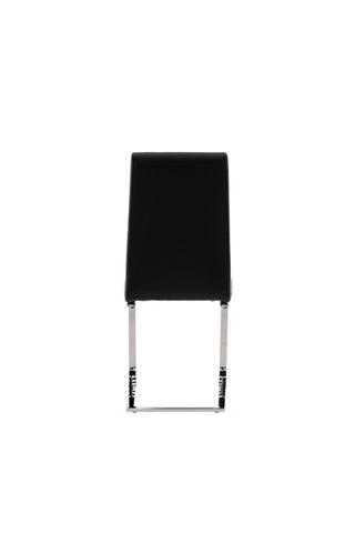 Venture Home Tempo Matstol 2-pack - Kromat ben / Svart PU
