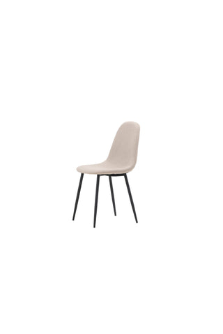 Venture Home Polar Matstol 2-pack - Svart / Beige Boucle