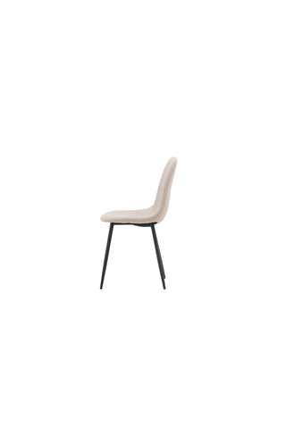 Venture Home Polar Matstol 2-pack - Svart / Beige Boucle