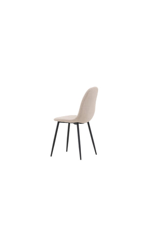 Venture Home Polar Matstol 2-pack - Svart / Beige Boucle
