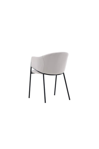 Venture Home Evelina Matstol 2-pack - Svart / Ljusgrå sammet