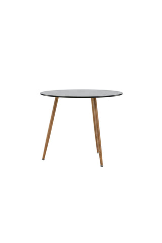 Venture Home Polar Matbord ø90 - Mörk eklook / Svart MDF