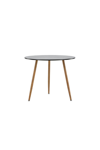 Venture Home Polar Matbord ø90 - Mörk eklook / Svart MDF