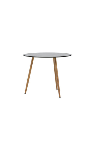 Venture Home Polar Matbord ø90 - Mörk eklook / Svart MDF