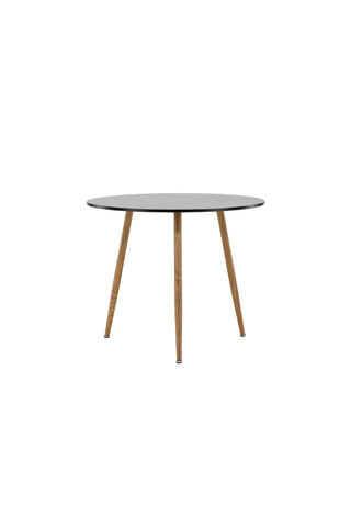 Venture Home Polar Matbord ø90 - Mörk eklook / Svart MDF