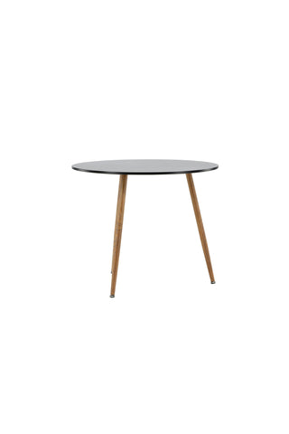 Venture Home Polar Matbord ø90 - Mörk eklook / Svart MDF