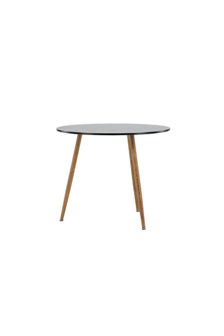 Venture Home Polar Matbord ø90 - Mörk eklook / Svart MDF