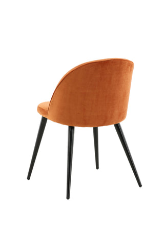 Velvet Matstol 2-pack - Svart / Rost