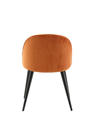 Velvet Matstol 2-pack - Svart / Rost