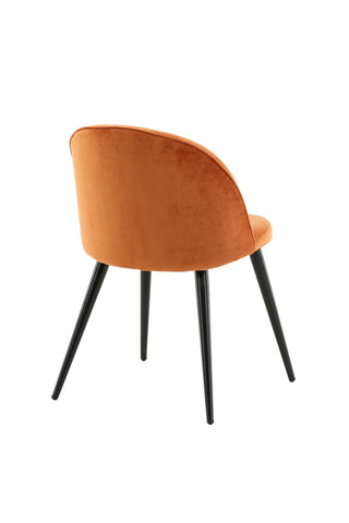 Velvet Matstol 2-pack - Svart / Rost